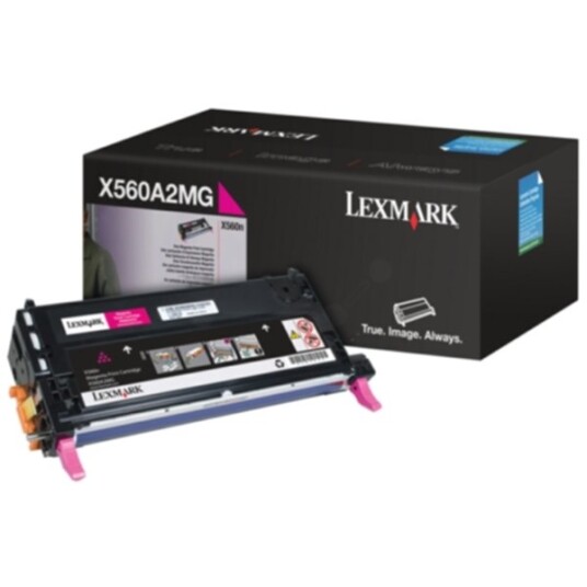 Lexmark X560A2MG Tonerkassett magenta 4.000 sider Lexmark X560A2MG Tonerkassett magenta 4.000 sider