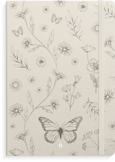 Notatbok BURDE Deluxe A5 butterfly Notatbok BURDE Deluxe A5 butterfly