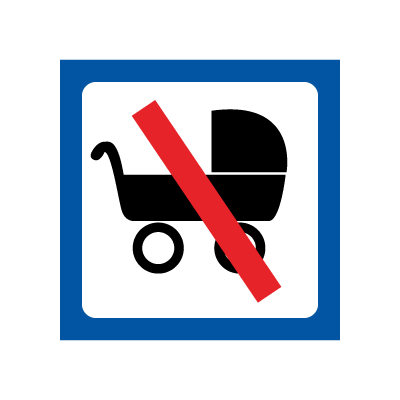 Jo Safety Skilt med piktogram for Barnevogn forbudt Symbolskilt 131110 Jo Safety Skilt med piktogram for Barnevogn forbudt Symbolskilt 131110