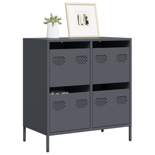 Skjenk antrasitt 68x39x73,5 cm kaldvalset stål 8721102930157