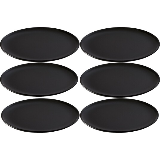 Aida RAW Frokosttallerken 23 cm Titanium Black 6 stk