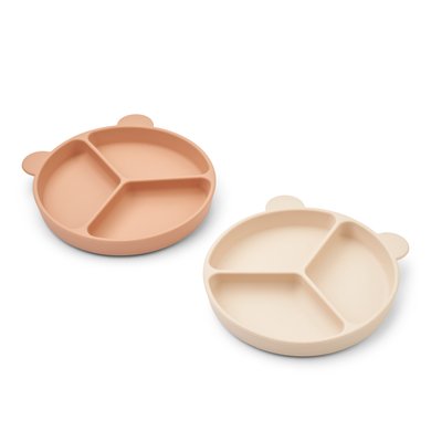 Apple LIEWOOD Stacy menytallerken med sugekopp 2-pk tuscany rose/blossom