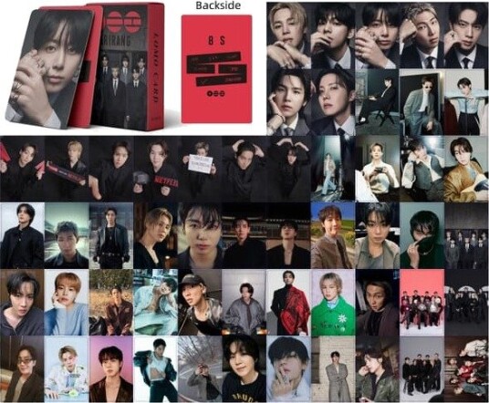 K-Pop Fotokortsett Holografiske Kort 55 stk