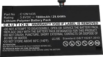 Coreparts Batteri Til Bærbar Pc Litiumpolymer 7800 Mah 29.6 Wh Svart MBXAS-BA0031