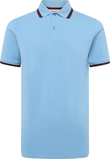Selected Slmslim Atlas Sport Ss Polo Noos Blue XL