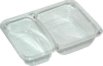 Bakke 2-Rum K-2171-2B 215/315 Ml 171X127x38 Mm Apet Klar,816 Stk/Krt