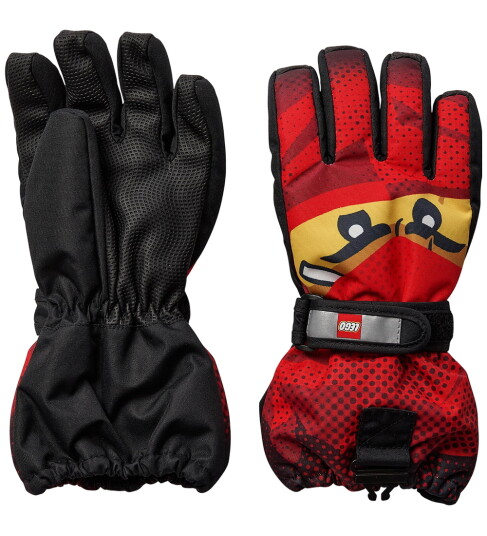 LEGO kidswear Lwagan 807 - Gloves W/Mem. - Red - 122-128