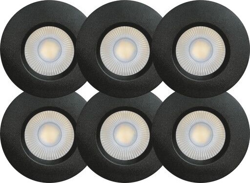 Scan Products Sabina Low Profile downlight matt sort 6 stk