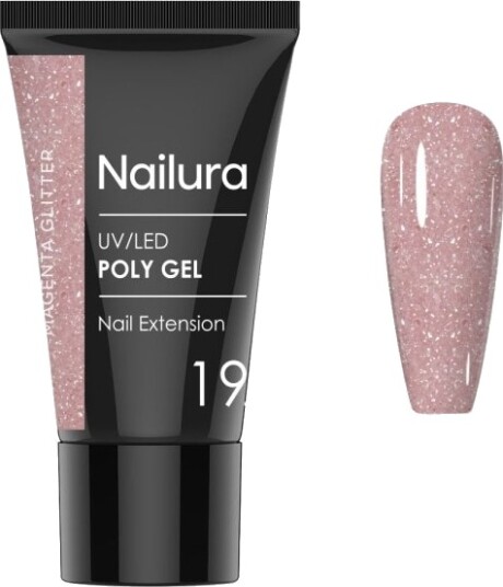 Nailura Poly Gel 19 – Magenta Glitter – 30 ml Nailura Poly Gel 19 – Magenta Glitter – 30 ml