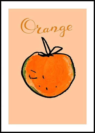 Orange Poster Plakat / 40x50cm