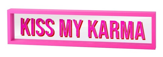 Gift Company Gift Company Love Frames kiss my karma neonrosa 51x12 845 1205501082