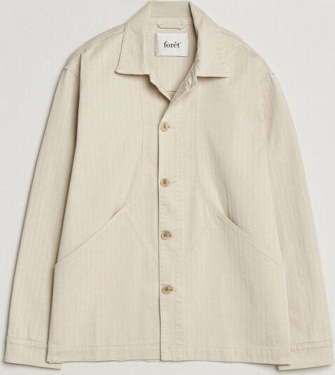 Forét Berry Herringbone Overshirt Oat