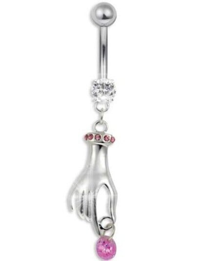 Material Girl Navlepiercing Rosa