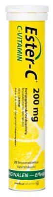 Ester C Vitamin 200mg 20 brusetabletter