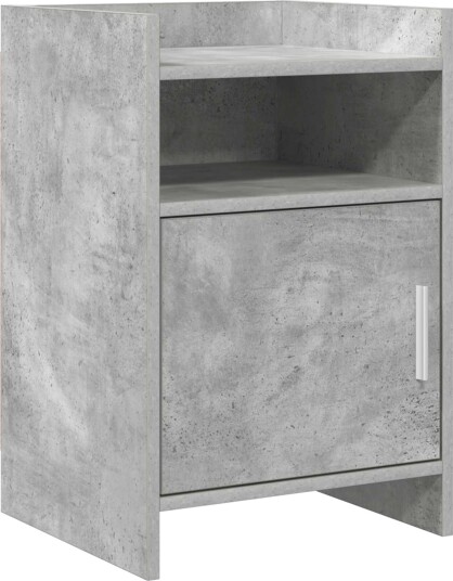Nattbord Betonggrå 40 x 36 x 60 cm Konstruert tre