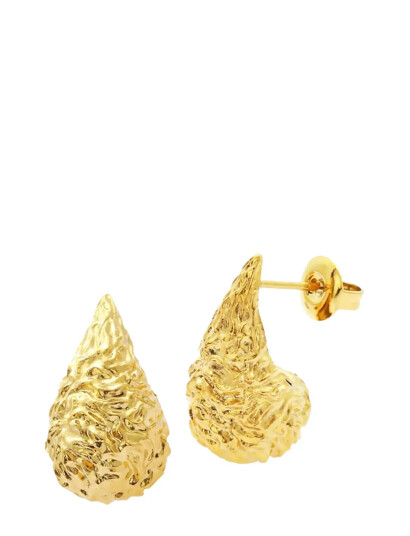 SISTIE Drops Earrings Gold Plated Guld One Size SISTIE Drops Earrings Gold Plated Guld One Size