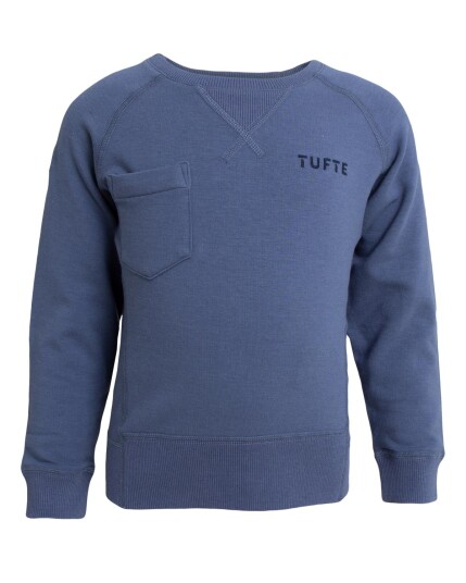 Tufte Wear Kids College Sweater Vintage Indigo / Dress Blues 110 116 Tufte Wear Kids College Sweater Vintage Indigo / Dress Blues 110 116