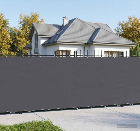 vidaXL Balkong privat skjerm 150 x 300 cm Polyester Antrasitt