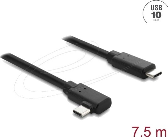 Delock 87241 7,5 M Usb C Usb C Usb 2.0 10 Gbit/Sek Svart