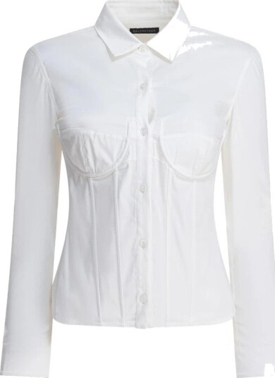 Balenciaga Dame Bluser & Skjorter Hvit S, Balenciaga Dame Bluser & Skjorter Hvit S,