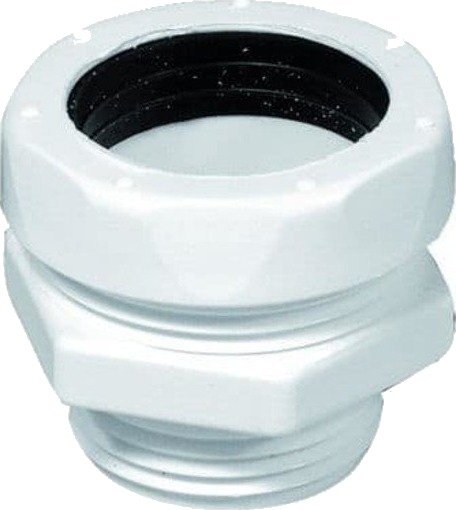 Purus Overgang Ø32mmx1" Plast Hvit