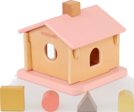 Moover Toys IQ Puttekasse Hus Rosa Moover Toys IQ Puttekasse Hus Rosa