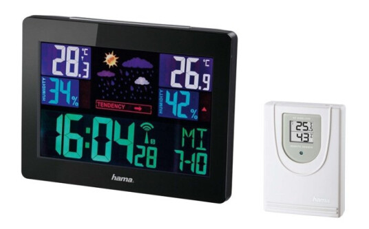 Hama Værstasjon EWS-1400 Color Svart Hama Værstasjon EWS-1400 Color Svart