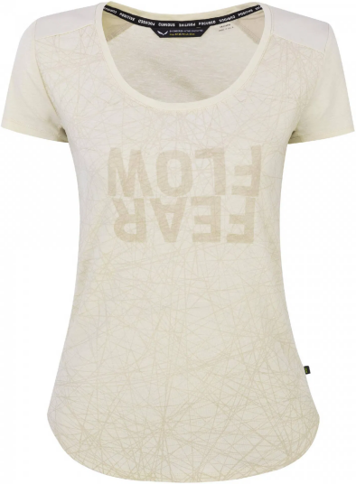 Salewa Lavaredo Hemp Print T Shirt W"s oatmeal 36