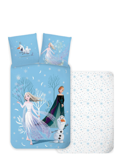 BrandMac Bed Linen Junior Frozen 1920 - 100X140, 40X45 Cm - Blue - 100X140.40X45CM