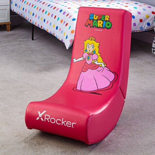 X Rocker Peach Gamingstol Rosa Rød