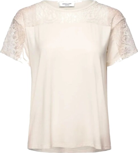 Rosemunde Rwbiarritz Ss Lace T Shirt Cream S