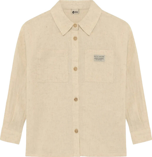Daily 7 Shirt Longsleeve Linen Beige 134