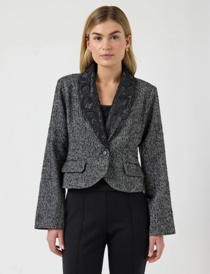Yas Yasfilippa Ls Lace Jacket D2D Grey 42