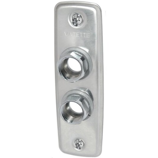 Vatette 8550615 Veggskive 2-hulls, 15 mm