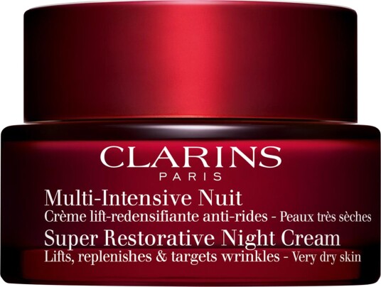 Clarins Super Restorative Nattkrem for Tørr Hud 50 ml - Anti-Aging og Fuktighetsgivende