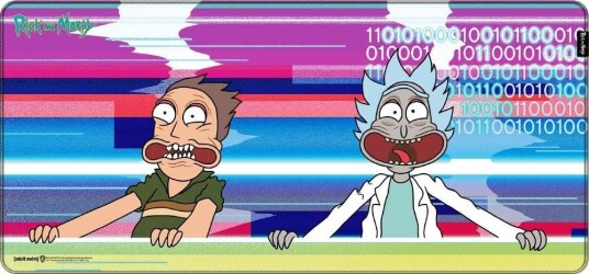 Ricky Og Morty - Glitched - Gaming Musematte - Xl