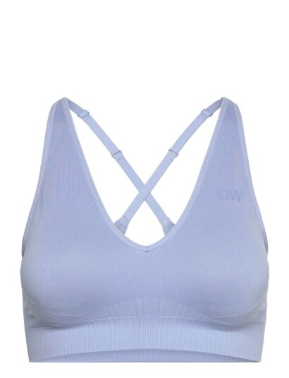 ICANIWILL Sculpt Seamless V Neck Sports Bra Blue XS ICANIWILL Sculpt Seamless V Neck Sports Bra Blue XS