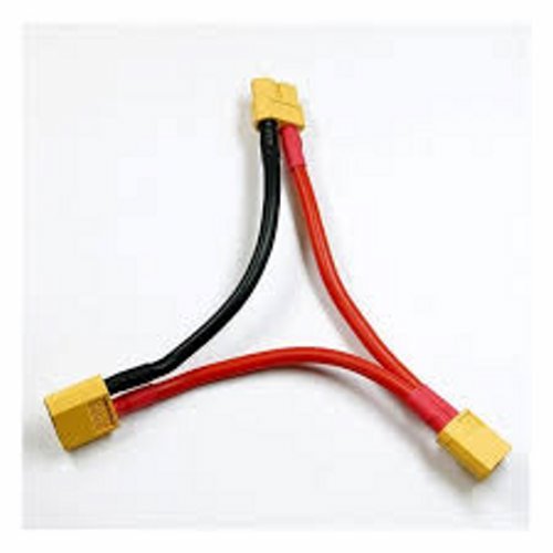 XT 60 SERIE ADAPTER XT60 MALE TO XT 2 X 60 FEMALE
