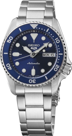 Seiko 5 Sports Herreklokke SRPL77K1 Blå/Stål Ø38 mm Seiko 5 Sports Herreklokke SRPL77K1 Blå/Stål Ø38 mm