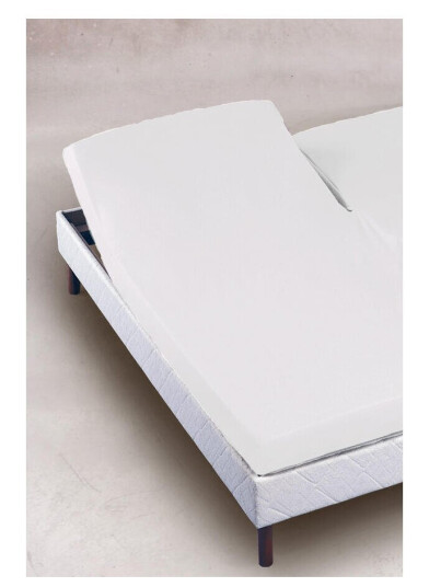 Borås Cotton Excellent Jersey U-Splitt 140/160x200/210/220 Hvit