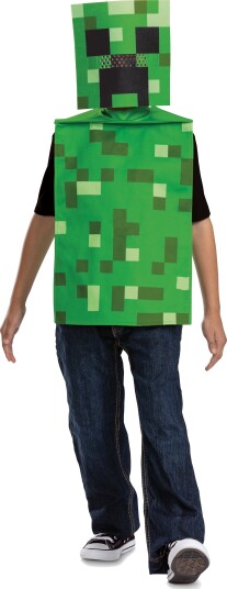 Minecraft Creeper Barnekostyme 7-8 År 127-136 cm