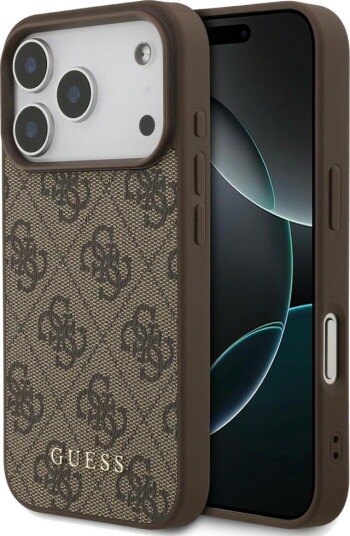 Guess 4G Classic Mobildeksel til iPhone 17 Pro/18 Pro - Brun