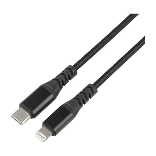 DACOTA PLATINUM USBC-LIGHTNING KABEL 1M, SVART