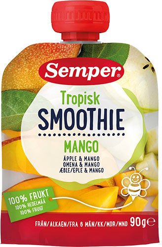 Semper Tropisk fruktsmoothie med mango og eple fra 6 mnd. - 90 g