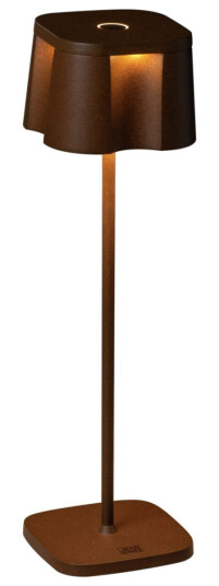 Konstsmide LED-bordlampe Nice; 10x36 cm ØxH; Rustbrun