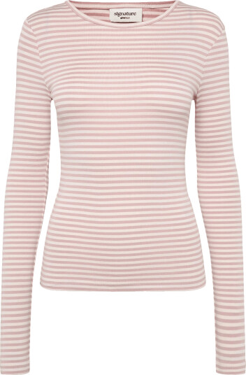 Gina Tricot Tight Fit Long Sleeve Top Pink XXS