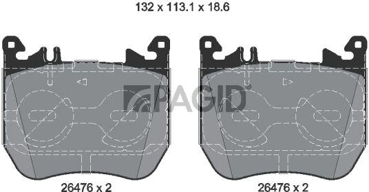 PAGID T4295N Bremseklosser PAGID T4295N Bremseklosser