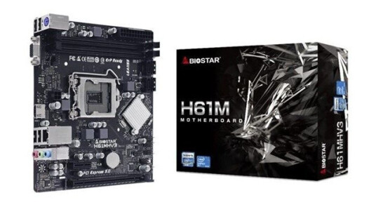 Biostar H61MHV3 Micro-ATX Hovedkort med LGA 1155 Sokkel og DDR3 Støtte Biostar H61MHV3 Micro-ATX Hovedkort med LGA 1155 Sokkel og DDR3 Støtte