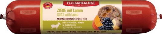 Fleischeslust Våtfôr Classic Geit Med Med Kålrot Gresskar Og Blåbær Lam 8 X 400 G