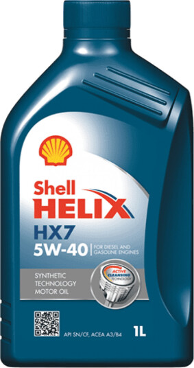 Motorolje SHELL HELIX HX7 5W40 1L